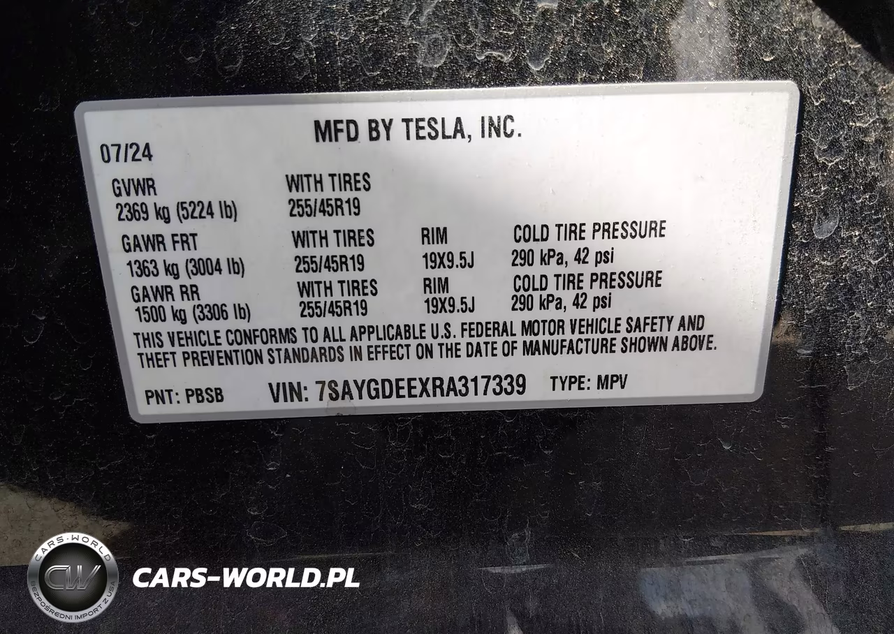 2024 Tesla Model Y Long Range Dual Motor All-Wheel Drive VIN:7SAYGDEEXRA317339 - 9