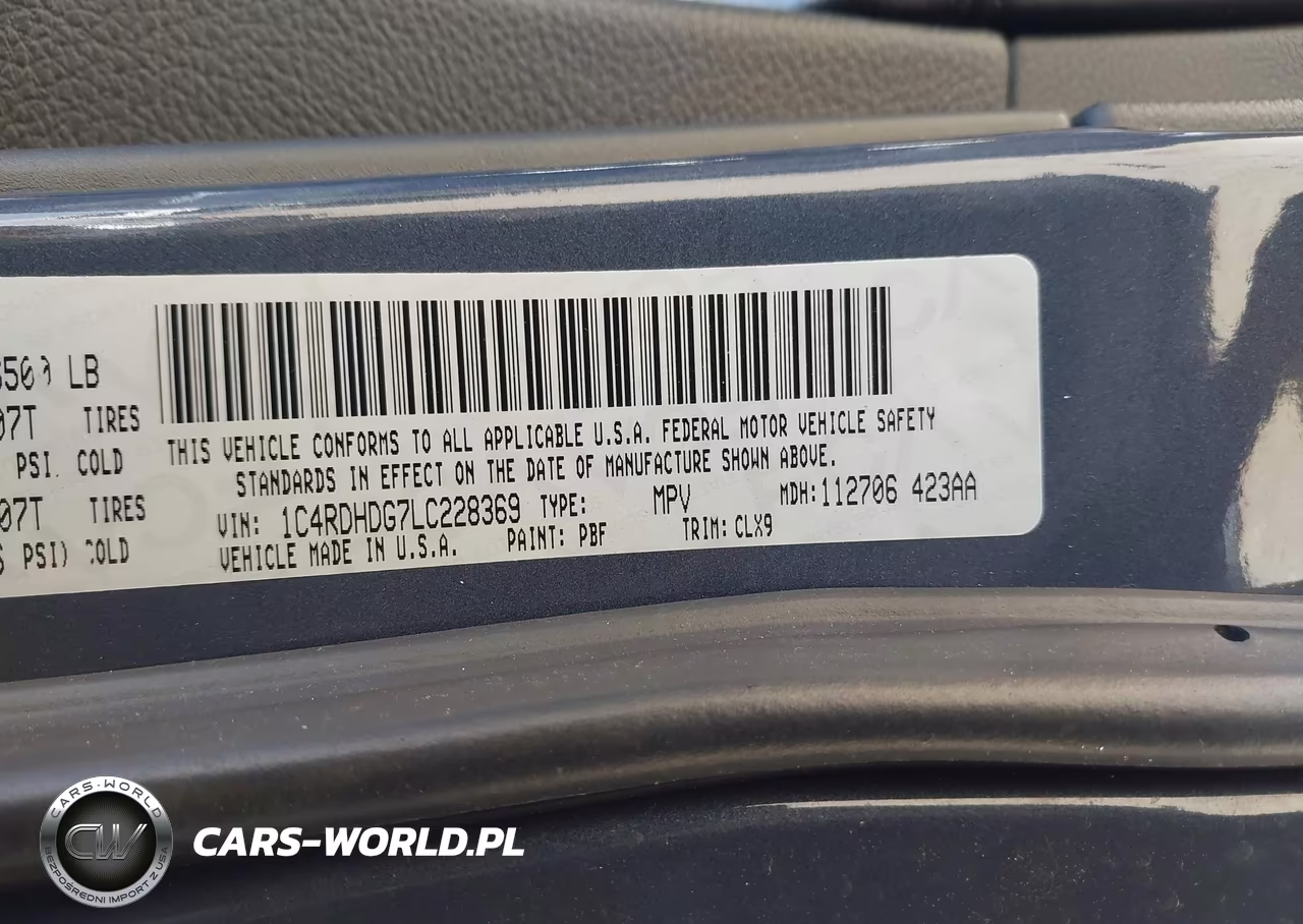 2020 Dodge Durango Gt Rwd VIN:1C4RDHDG7LC228369 - 9