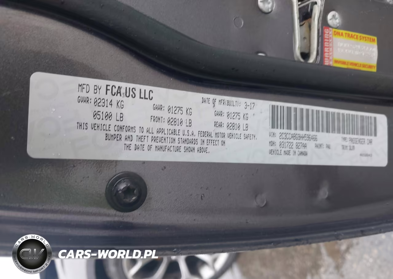 2017 Chrysler 300 300S VIN:2C3CCABG9HH596466 - 9