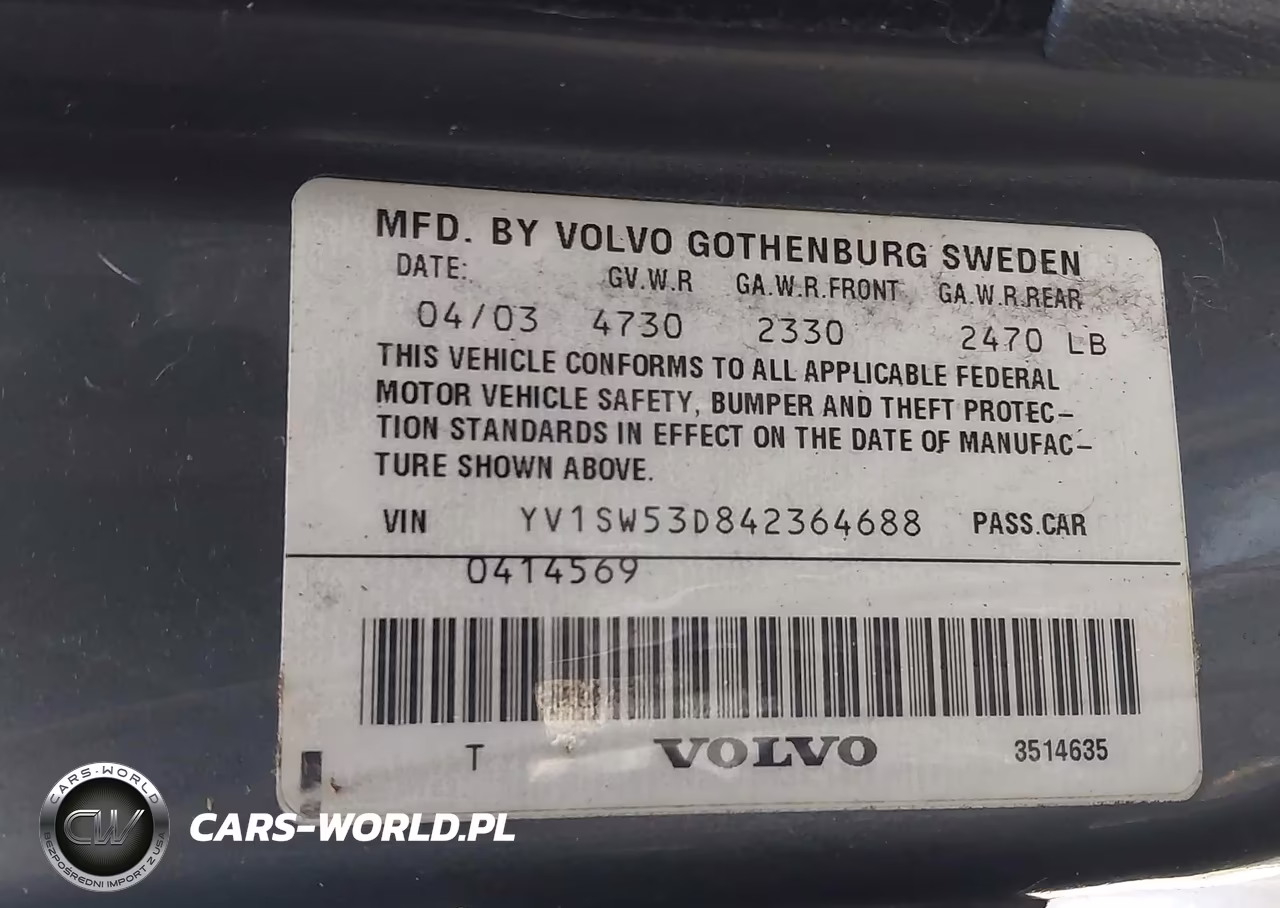 2004 Volvo V70 T5 VIN:YV1SW53D842364688 - 9