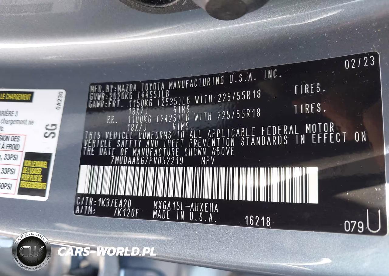 2023 Toyota Corolla Cross Xle VIN:7MUDAABG7PV052219 - 9