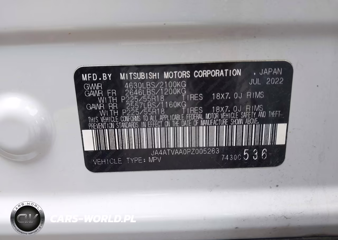 2023 Mitsubishi Eclipse Cross Le S-Awc-Ralliart S-Awc VIN:JA4ATVAA0PZ005263 - 9