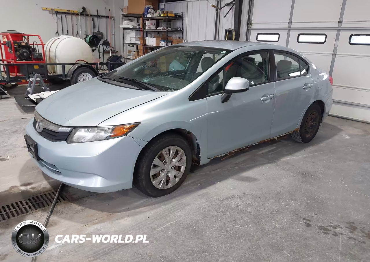 2012 Honda Civic Lx VIN:19XFB2F5XCE007293 - 2