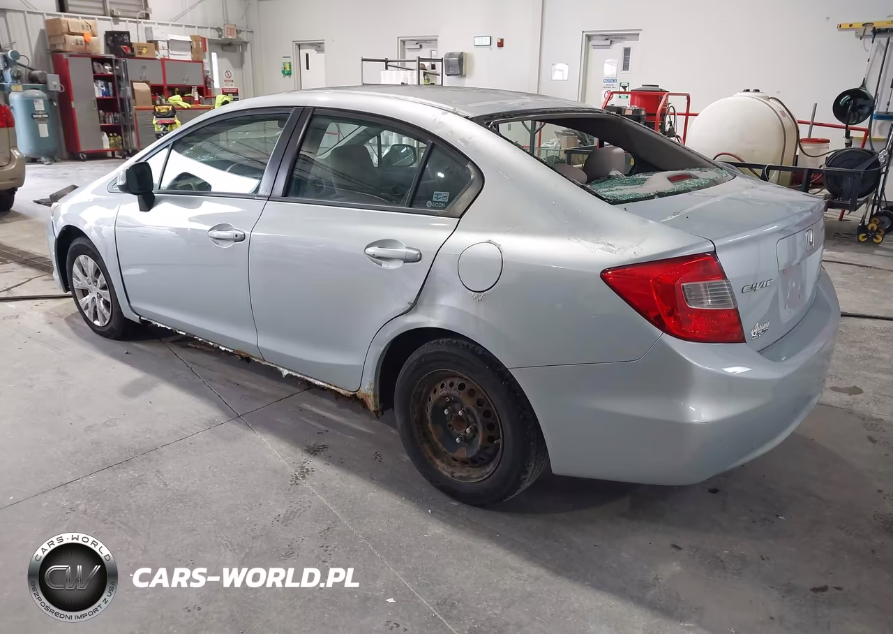 2012 Honda Civic Lx VIN:19XFB2F5XCE007293 - 3