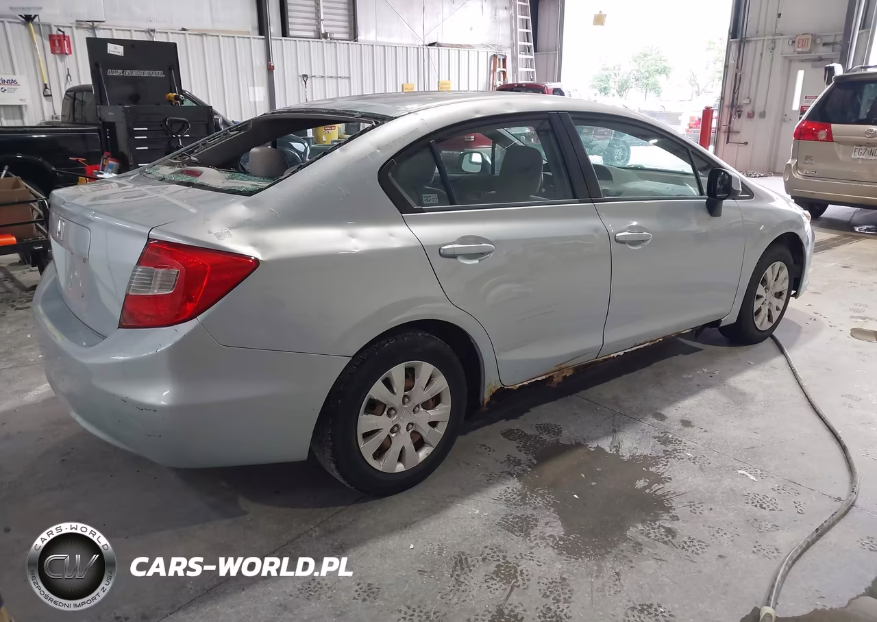 2012 Honda Civic Lx VIN:19XFB2F5XCE007293 - 4