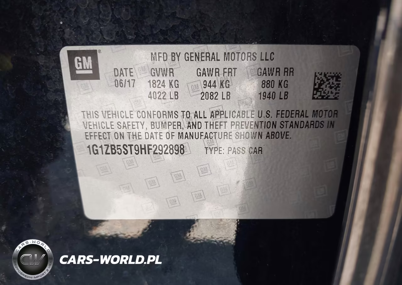2017 Chevrolet Malibu Ls VIN:1G1ZB5ST9HF292898 - 9