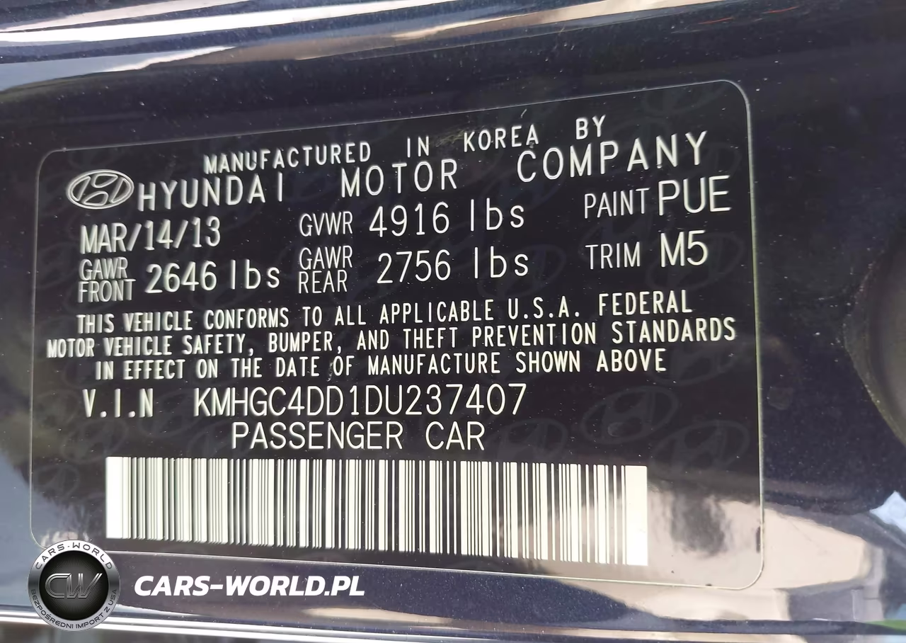 2013 Hyundai Genesis 3.8 VIN:KMHGC4DD1DU237407 - 9