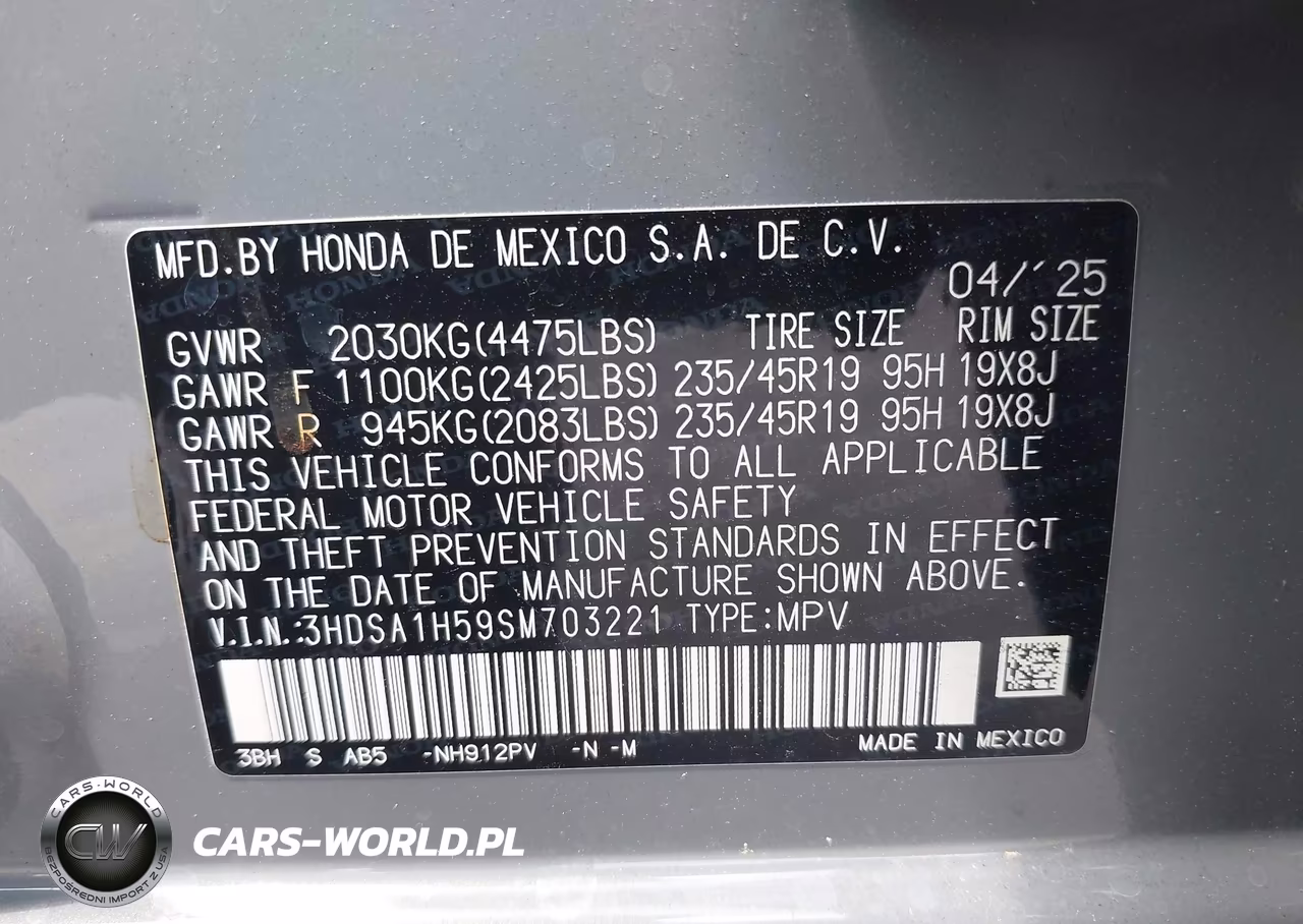 2025 Acura Adx A-Spec VIN:3HDSA1H59SM703221 - 9