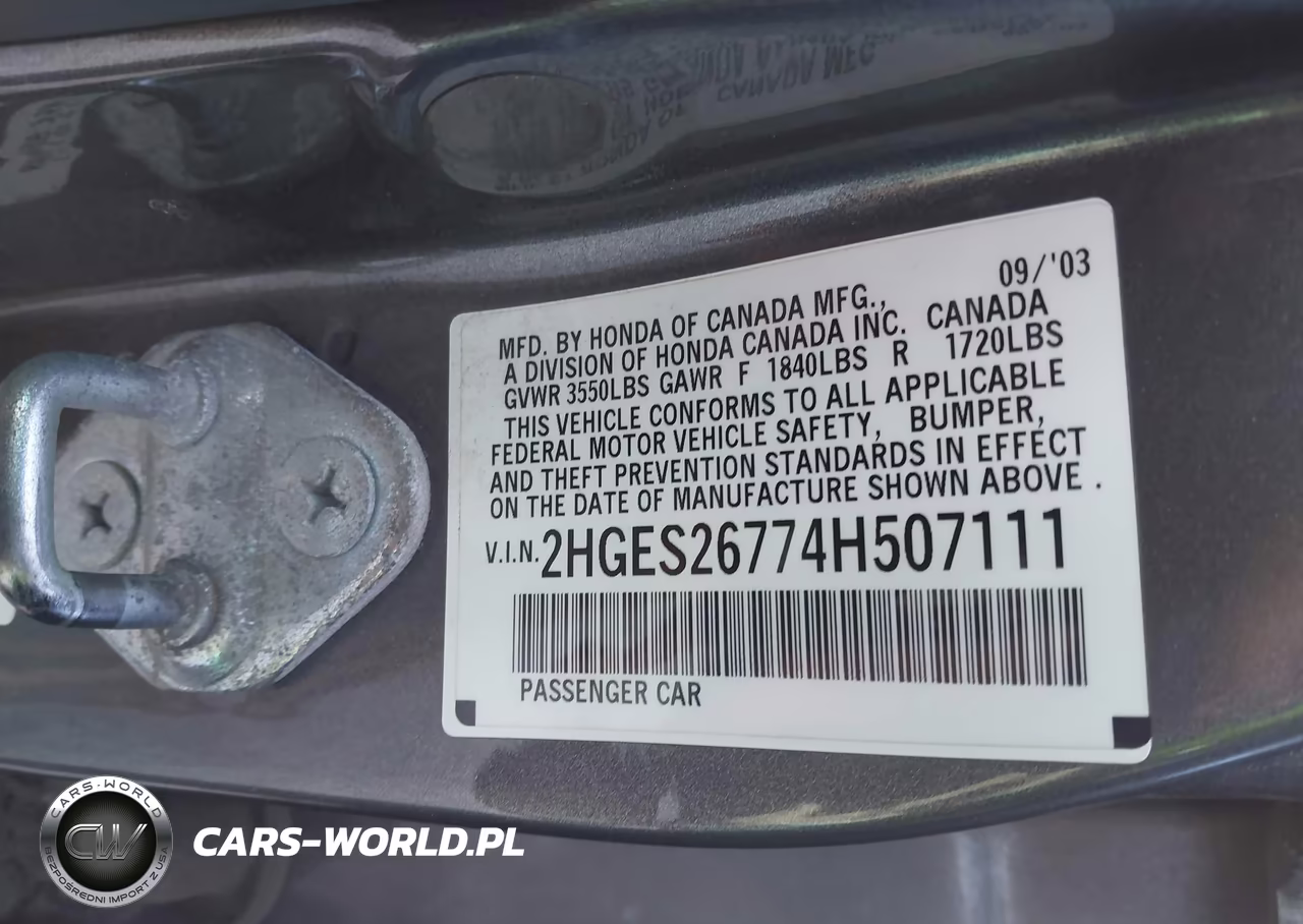 2004 Honda Civic Ex VIN:2HGES26774H507111 - 9