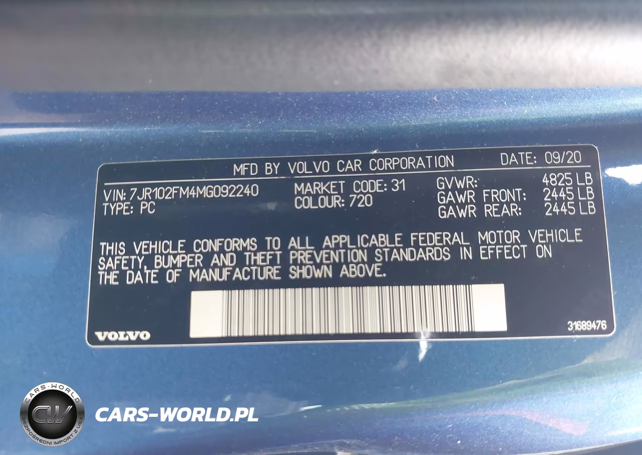 2021 Volvo S60 T5 R-Design VIN:7JR102FM4MG092240 - 9