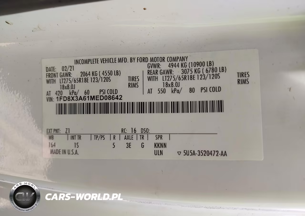 2021 Ford F-350 Lariat-Xl-Xlt VIN:1FD8X3A61MED08642 - 8