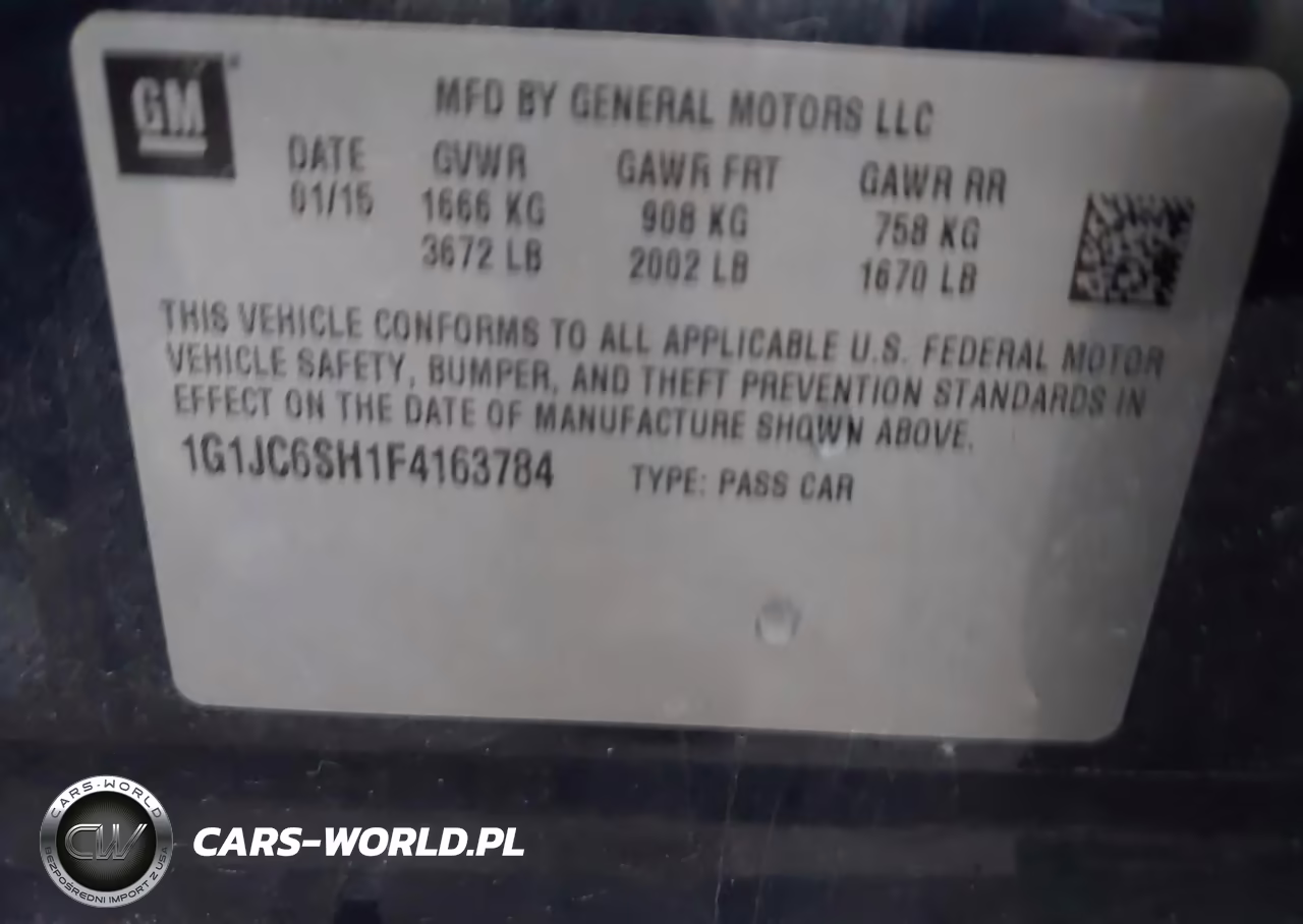 2015 Chevrolet Sonic Lt Auto VIN:1G1JC6SH1F4163784 - 9