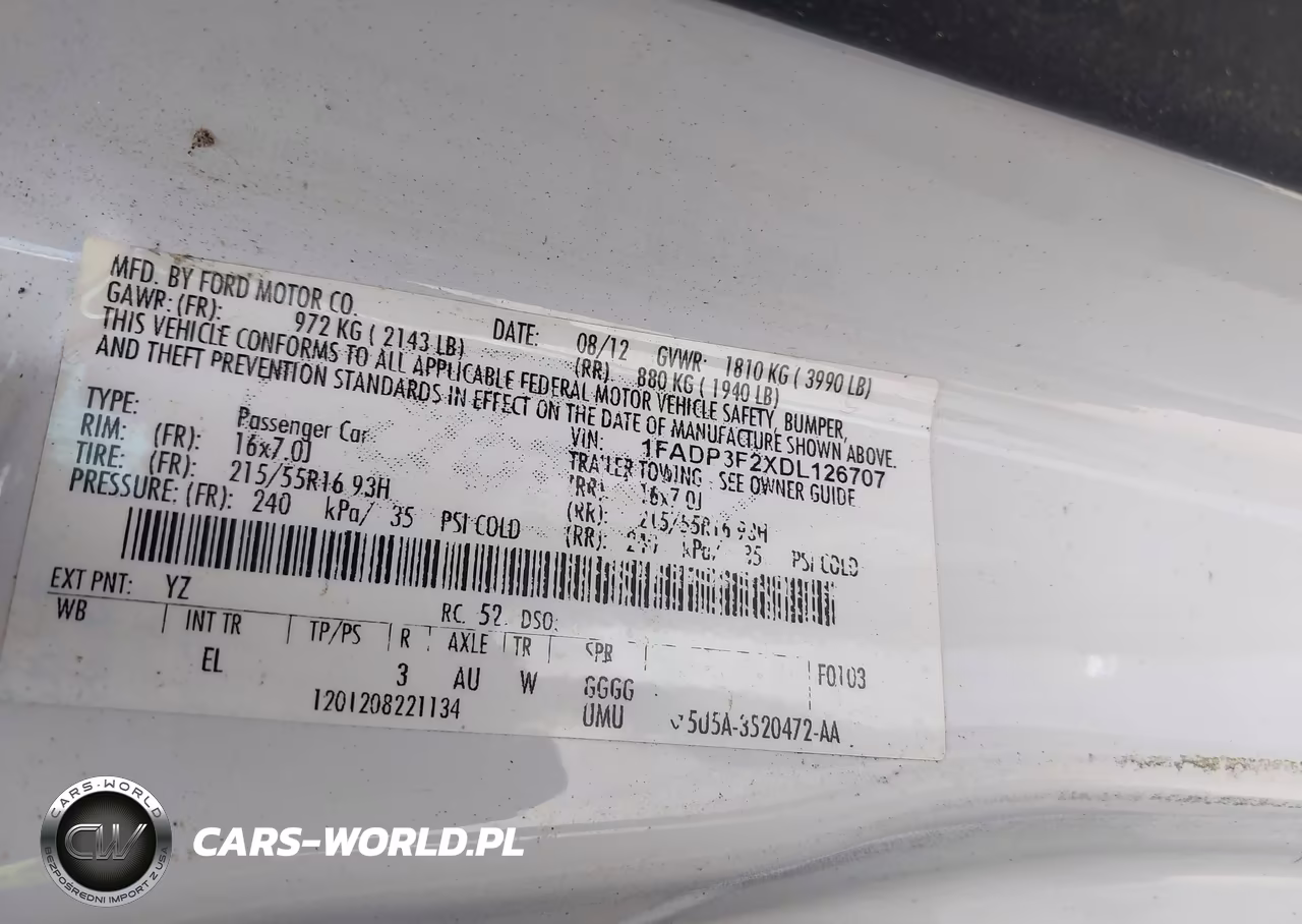 2013 Ford Focus Se VIN:1FADP3F2XDL126707 - 9