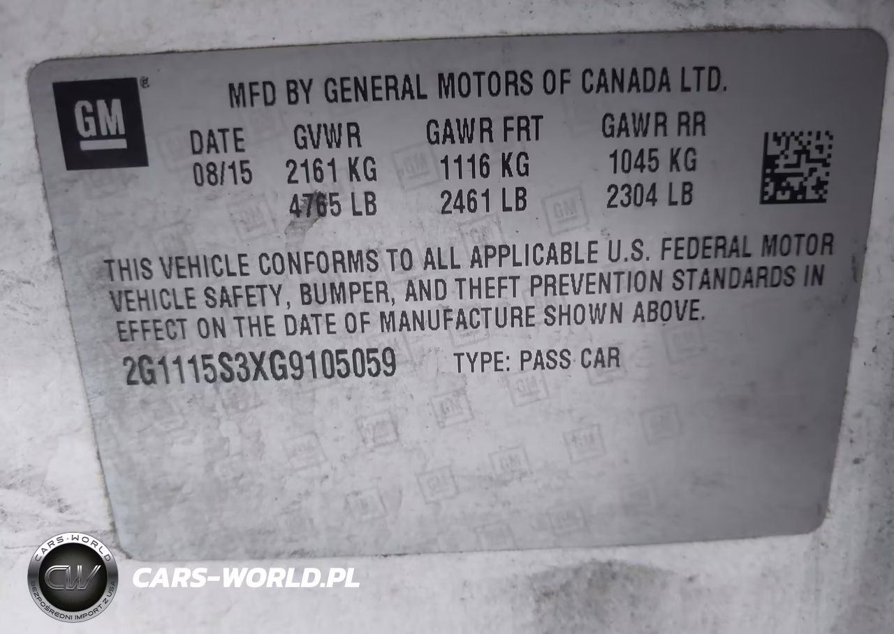 2016 Chevrolet Impala 2Lt VIN:2G1115S3XG9105059 - 9