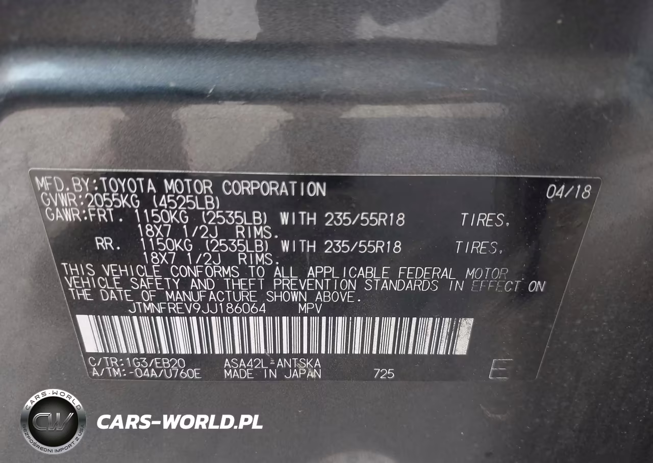 2018 Toyota Rav4 Se VIN:JTMNFREV9JJ186064 - 9