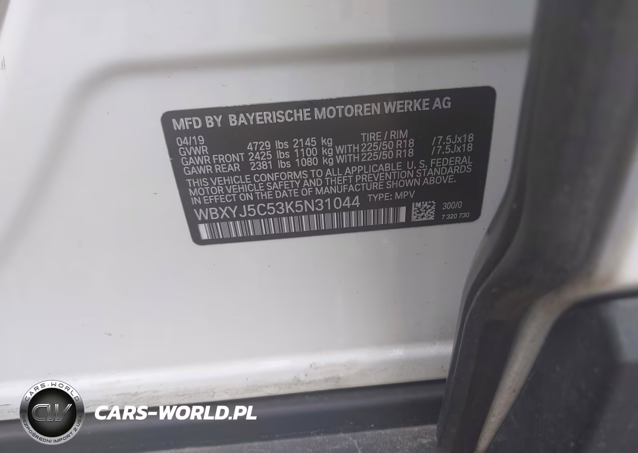 2019 BMW X2 xDrive28I VIN:WBXYJ5C53K5N31044 - 9