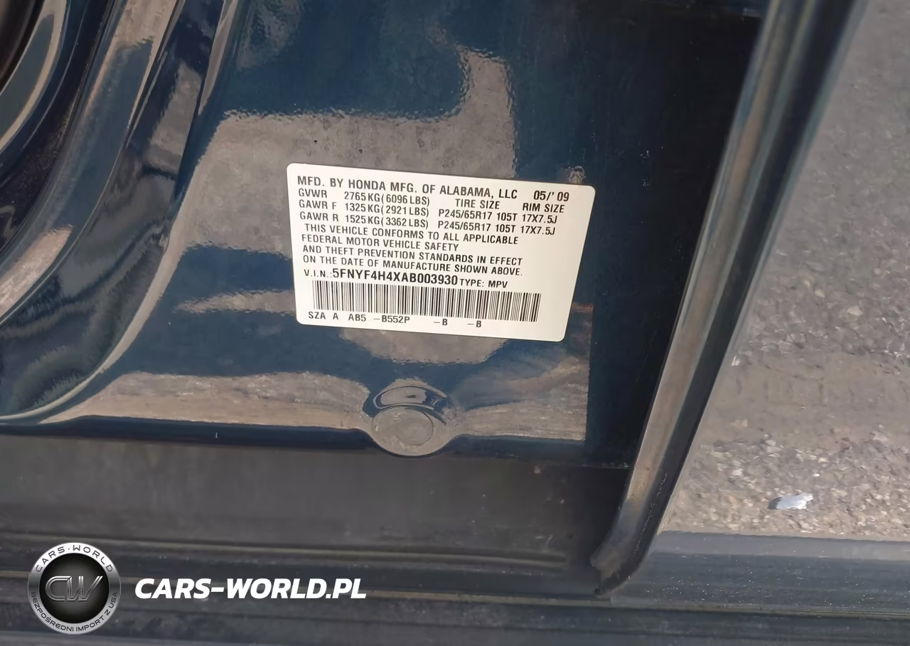 2010 Honda Pilot Ex VIN:5FNYF4H4XAB003930 - 9
