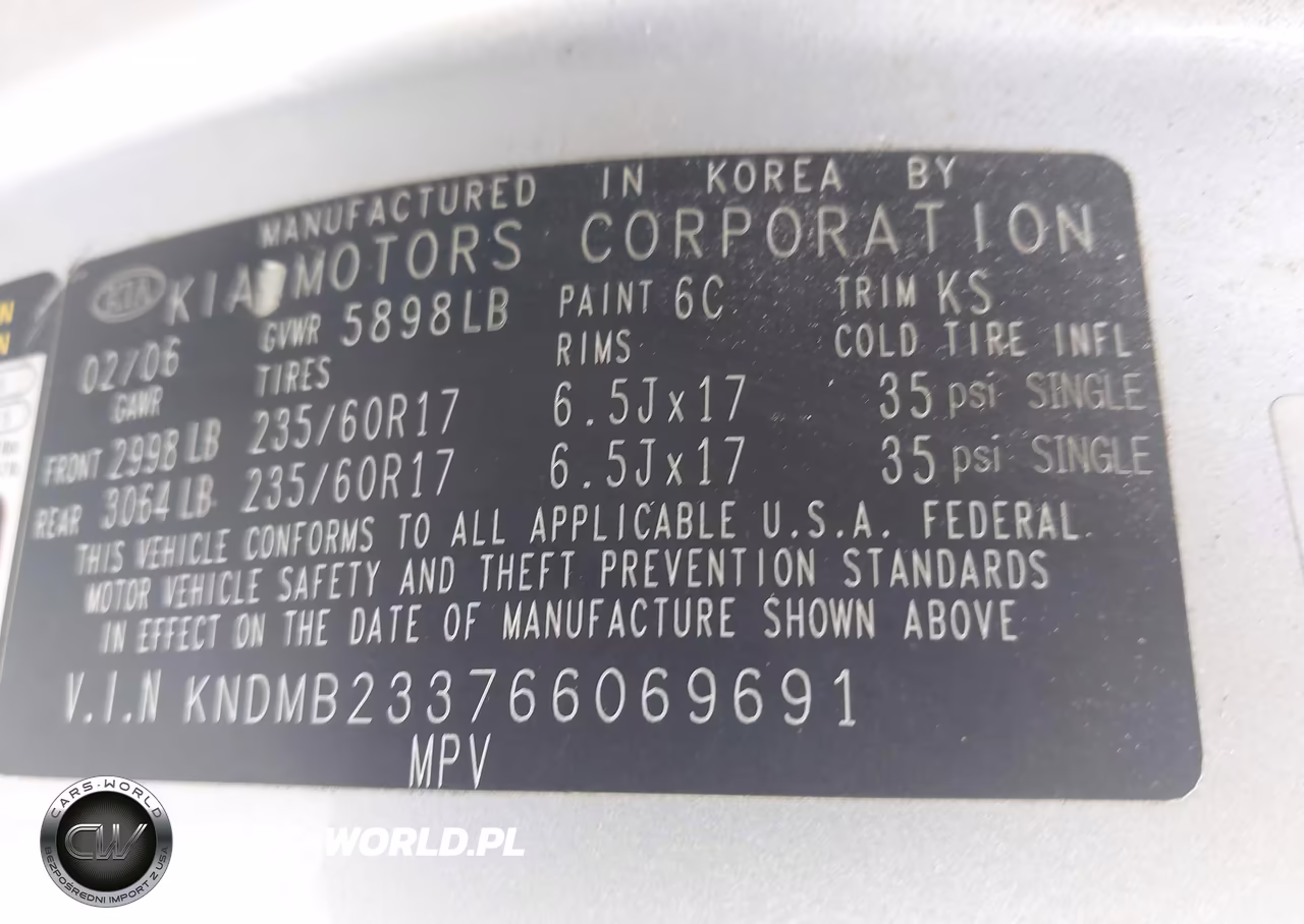 2006 Kia Sedona Ex-Lx VIN:KNDMB233766069691 - 9