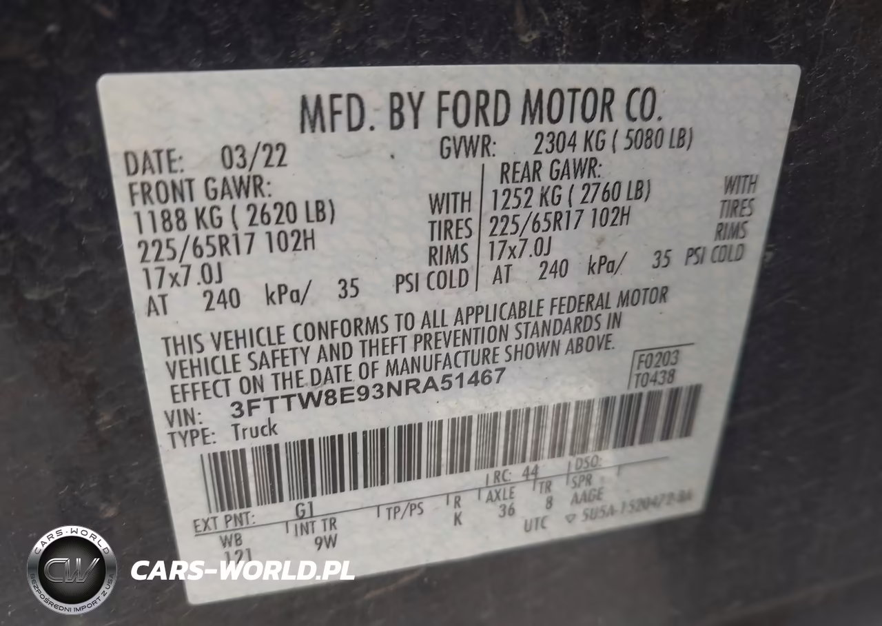 2022 Ford Maverick Lariat-Xl-Xlt VIN:3FTTW8E93NRA51467 - 9