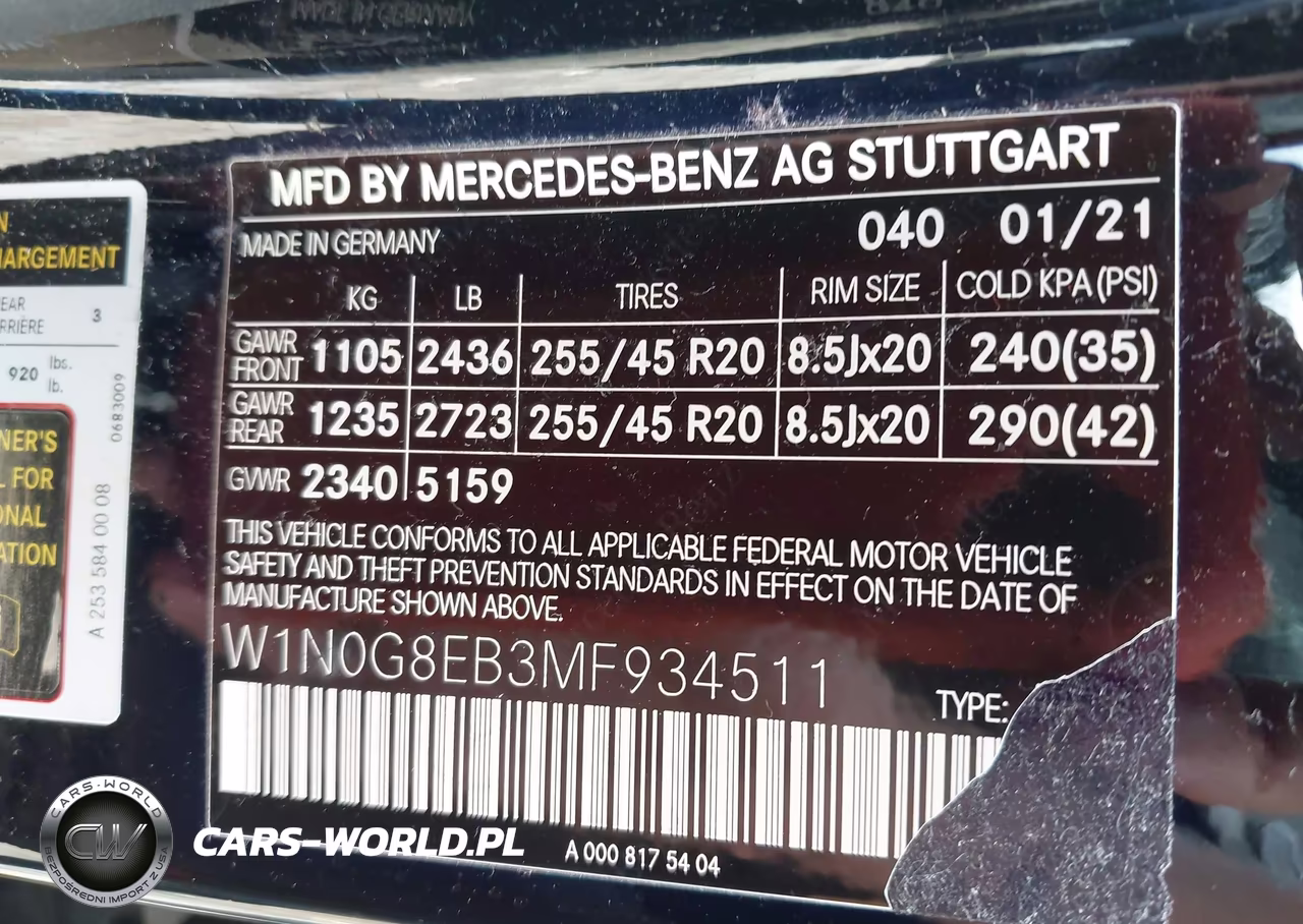 2021 Mercedes-Benz Glc 300 4Matic Suv VIN:W1N0G8EB3MF934511 - 9