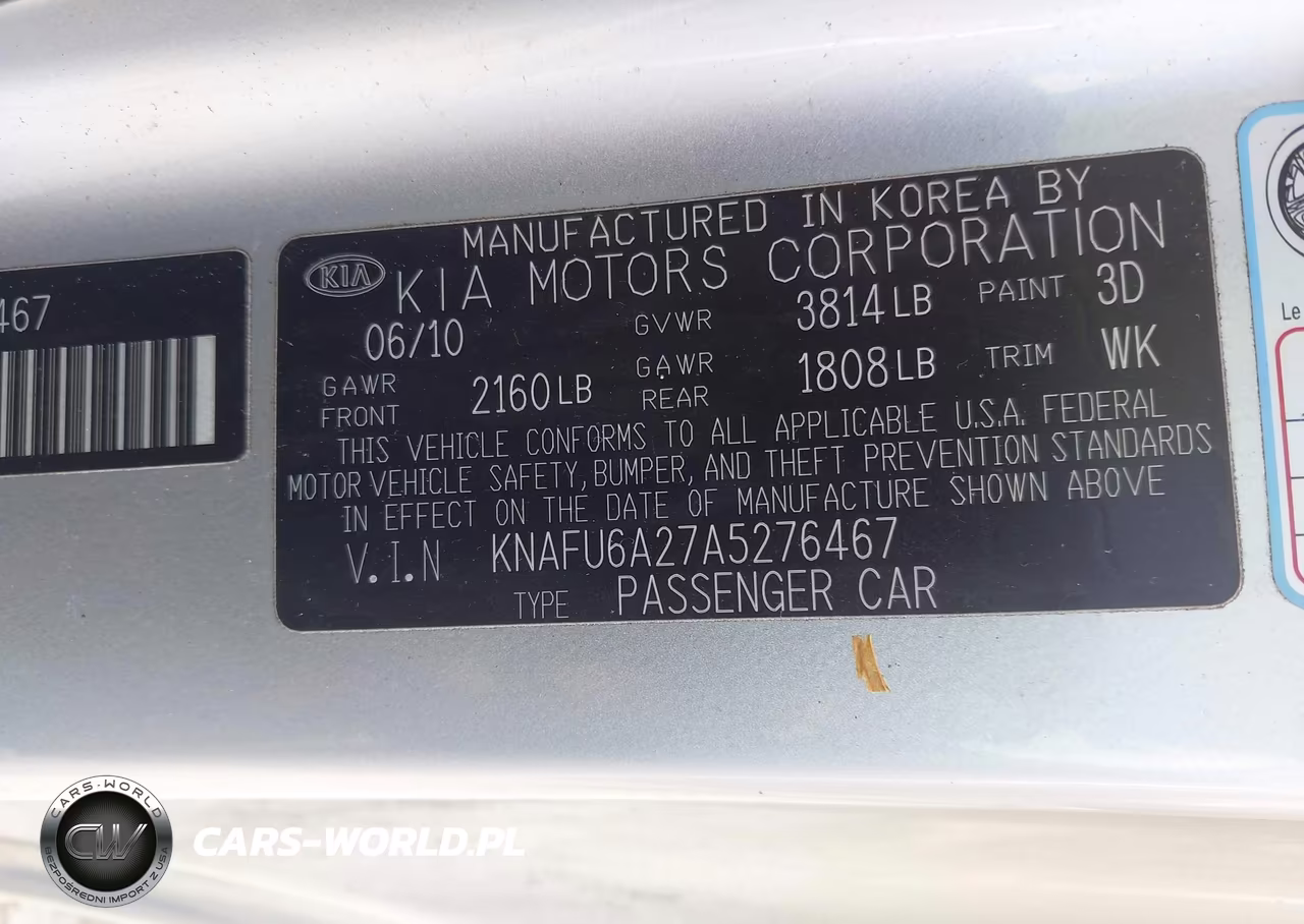 2010 Kia Forte Koup Ex VIN:KNAFU6A27A5276467 - 9