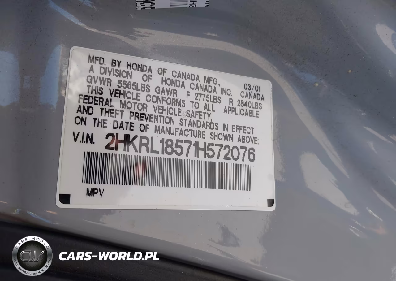 2001 Honda Odyssey Lx VIN:2HKRL18571H572076 - 9