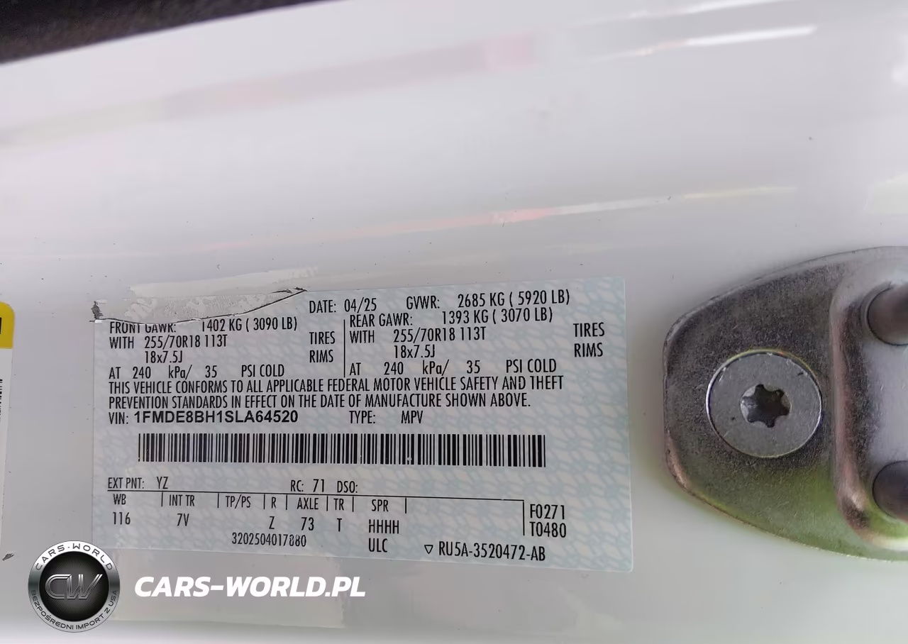 2025 Ford Bronco Outer Banks VIN:1FMDE8BH1SLA64520 - 9