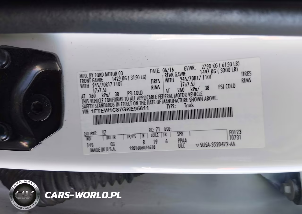 2016 Ford F-150 Xl-Xlt VIN:1FTEW1C87GKE95811 - 9