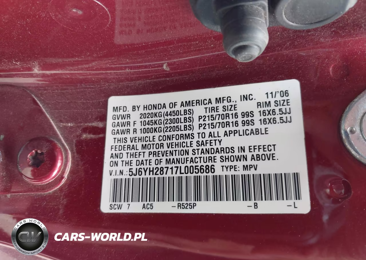2007 Honda Element Ex VIN:5J6YH28717L005686 - 9