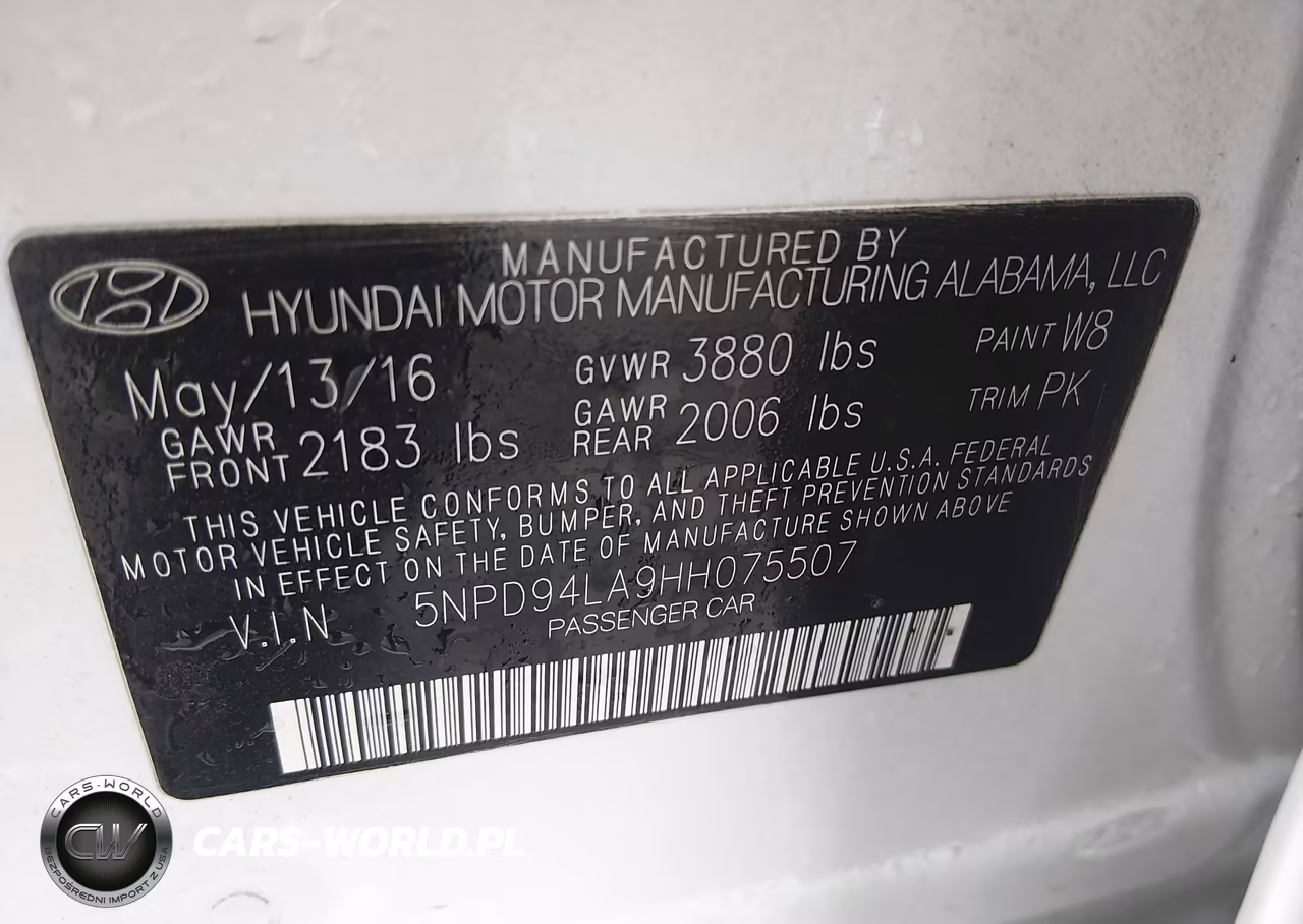 2017 Hyundai Elantra Eco VIN:5NPD94LA9HH075507 - 9
