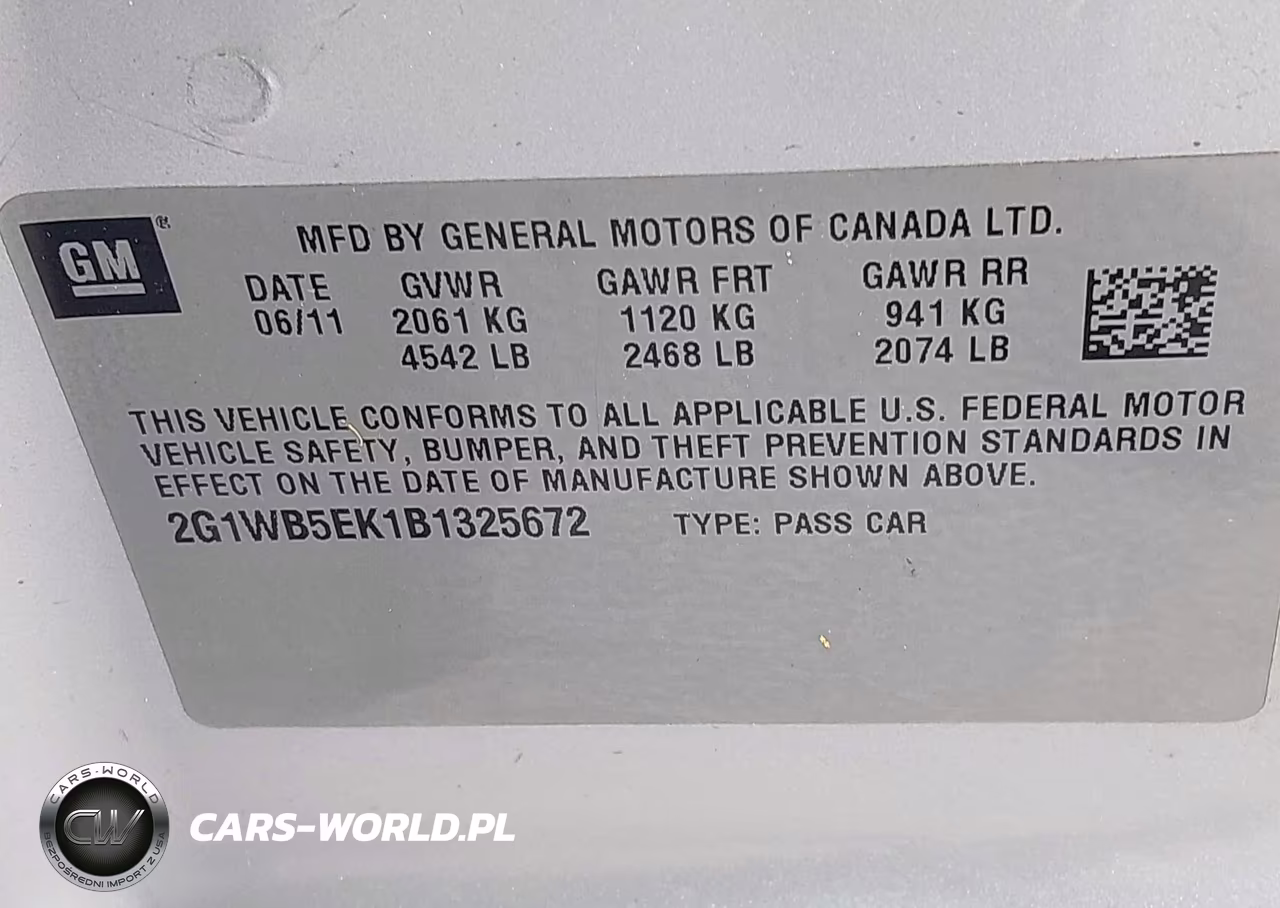 2011 Chevrolet Impala Lt VIN:2G1WB5EK1B1325672 - 9