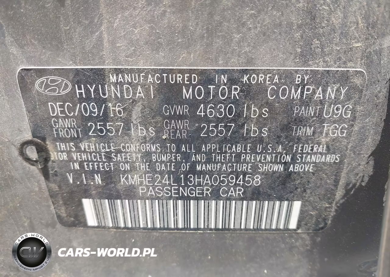 2017 Hyundai Sonata Hybrid Se VIN:KMHE24L13HA059458 - 9