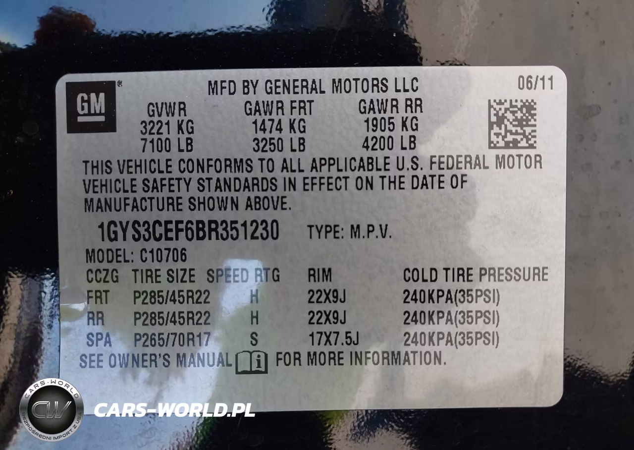 2011 Cadillac Escalade Premium VIN:1GYS3CEF6BR351230 - 9