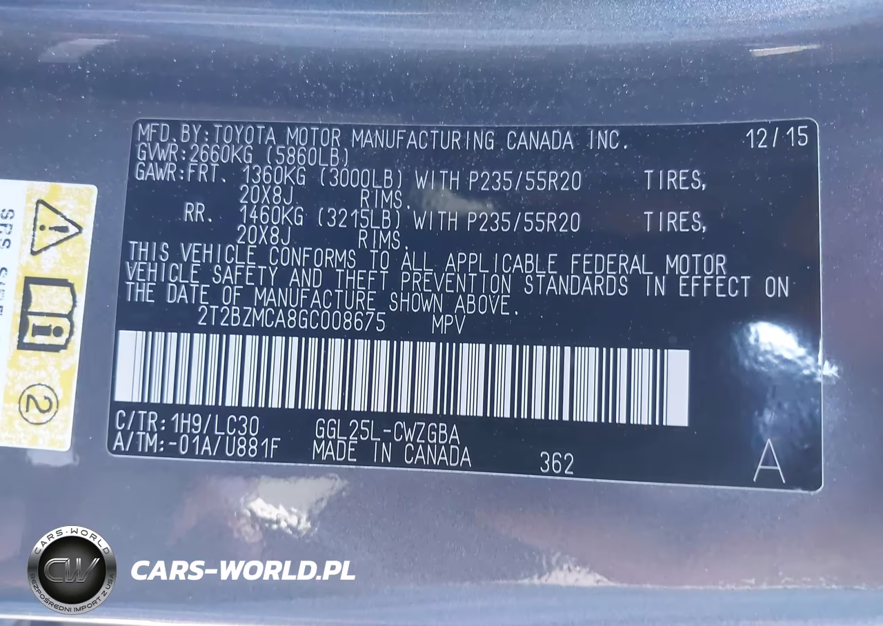 2016 Lexus Rx 350 F Sport VIN:2T2BZMCA8GC008675 - 9