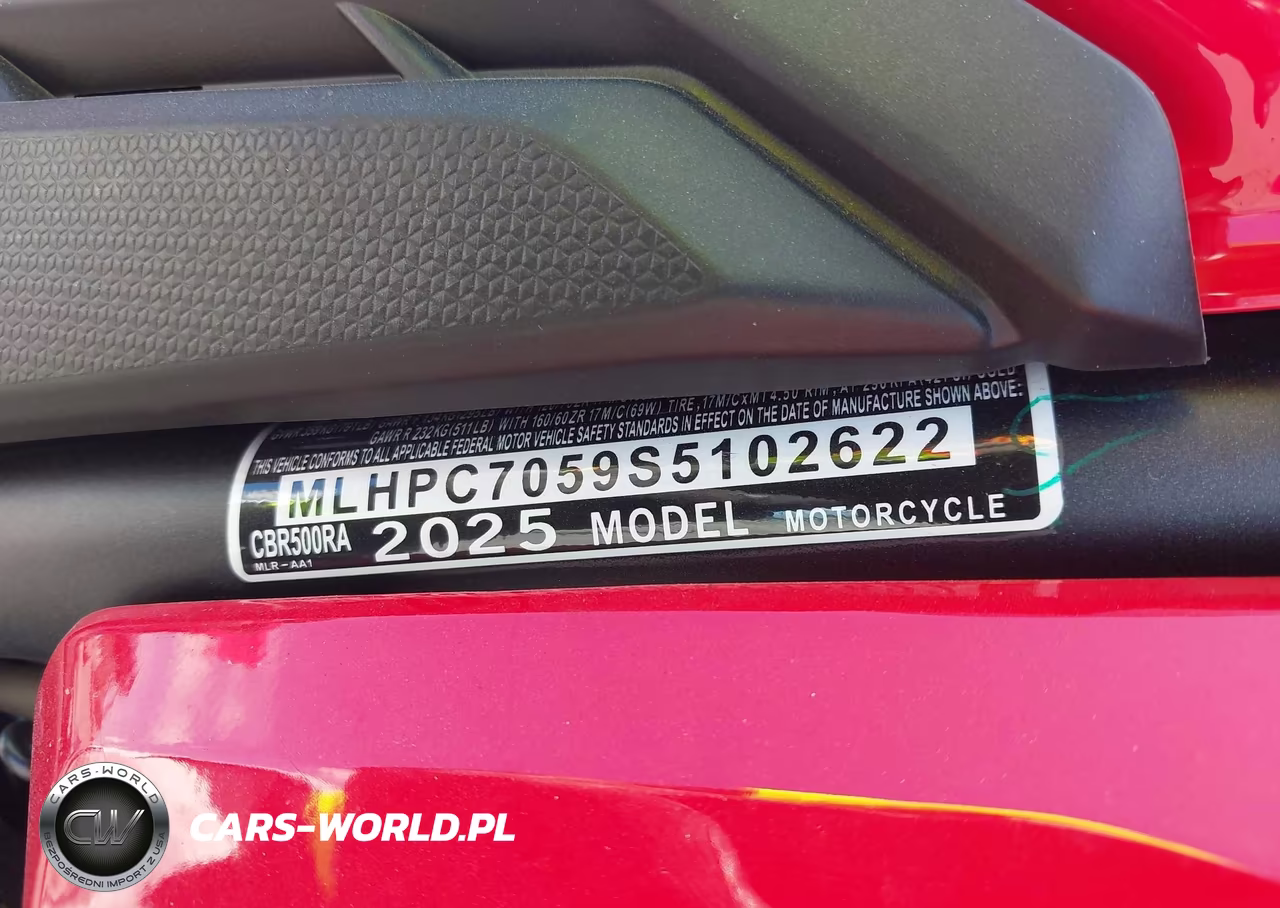 2025 Honda Cbr500 Ra VIN:MLHPC7059S5102622 - 10