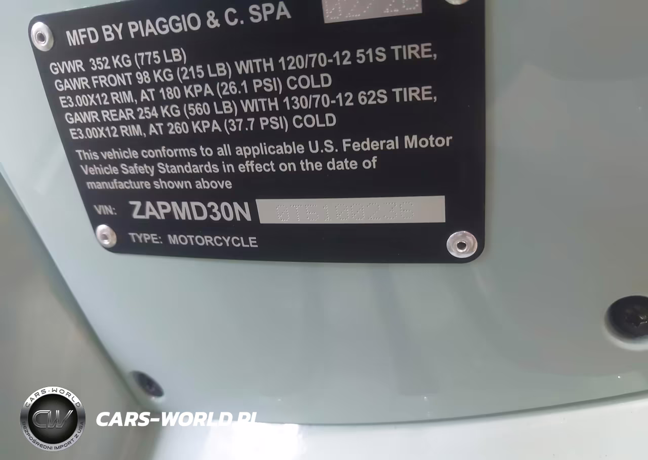 2026 Vespa Gts 310 VIN:ZAPMD30N0T5100236 - 10