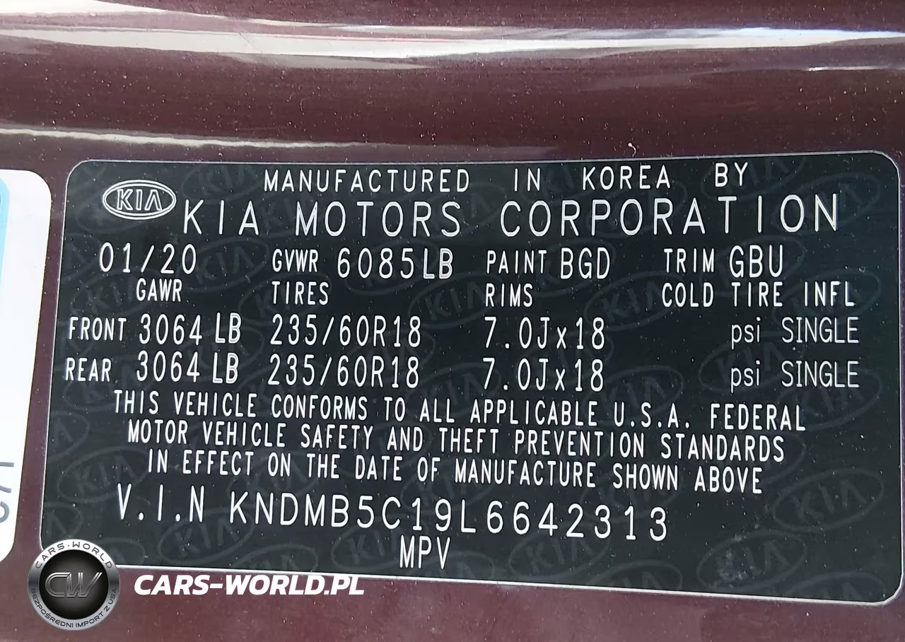 2020 Kia Sedona Ex VIN:KNDMB5C19L6642313 - 9