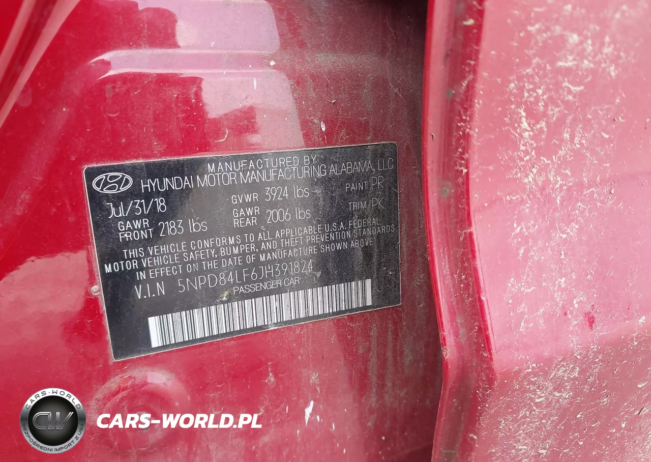 2018 Hyundai Elantra Sel VIN:5NPD84LF6JH391824 - 9