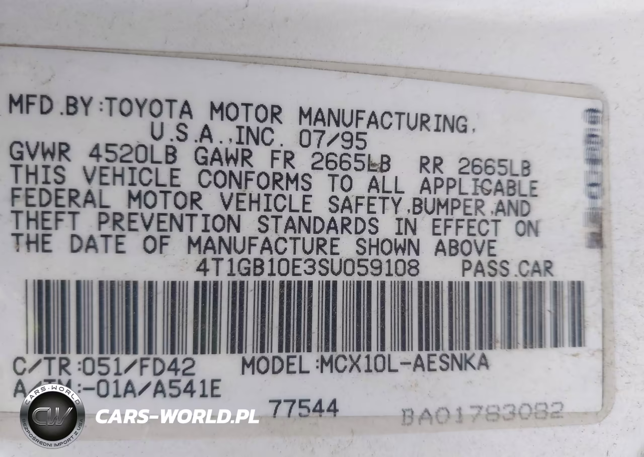 1995 Toyota Avalon Xl VIN:4T1GB10E3SU059108 - 9