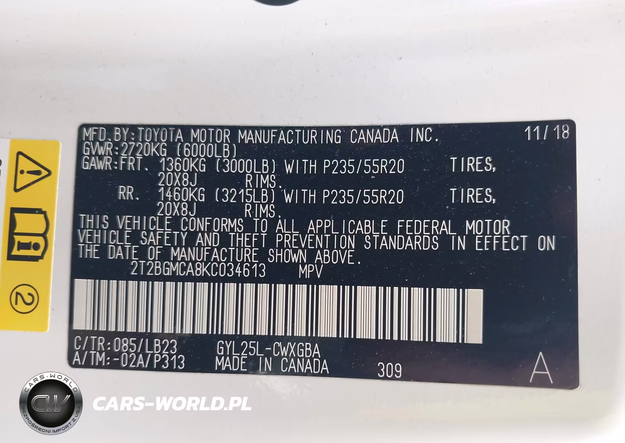 2019 Lexus Rx 450H VIN:2T2BGMCA8KC034613 - 9