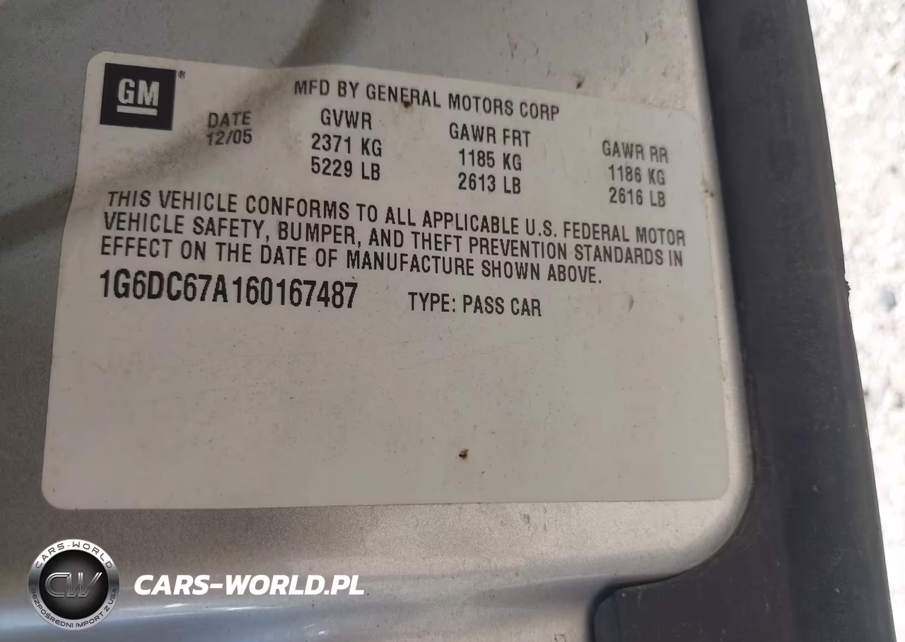 2006 Cadillac Sts V8 VIN:1G6DC67A160167487 - 9