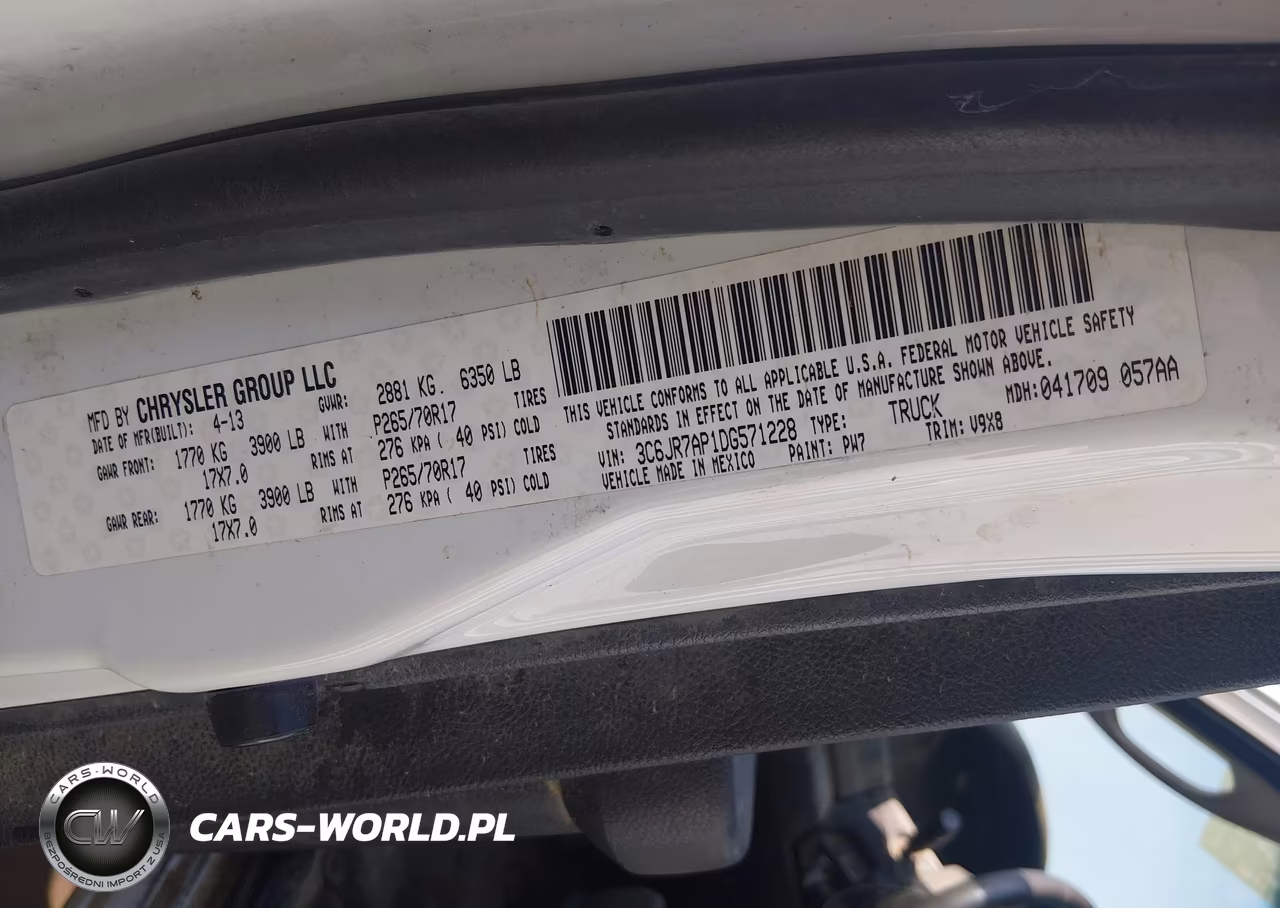 2013 Ram 1500 Tradesman VIN:3C6JR7AP1DG571228 - 9