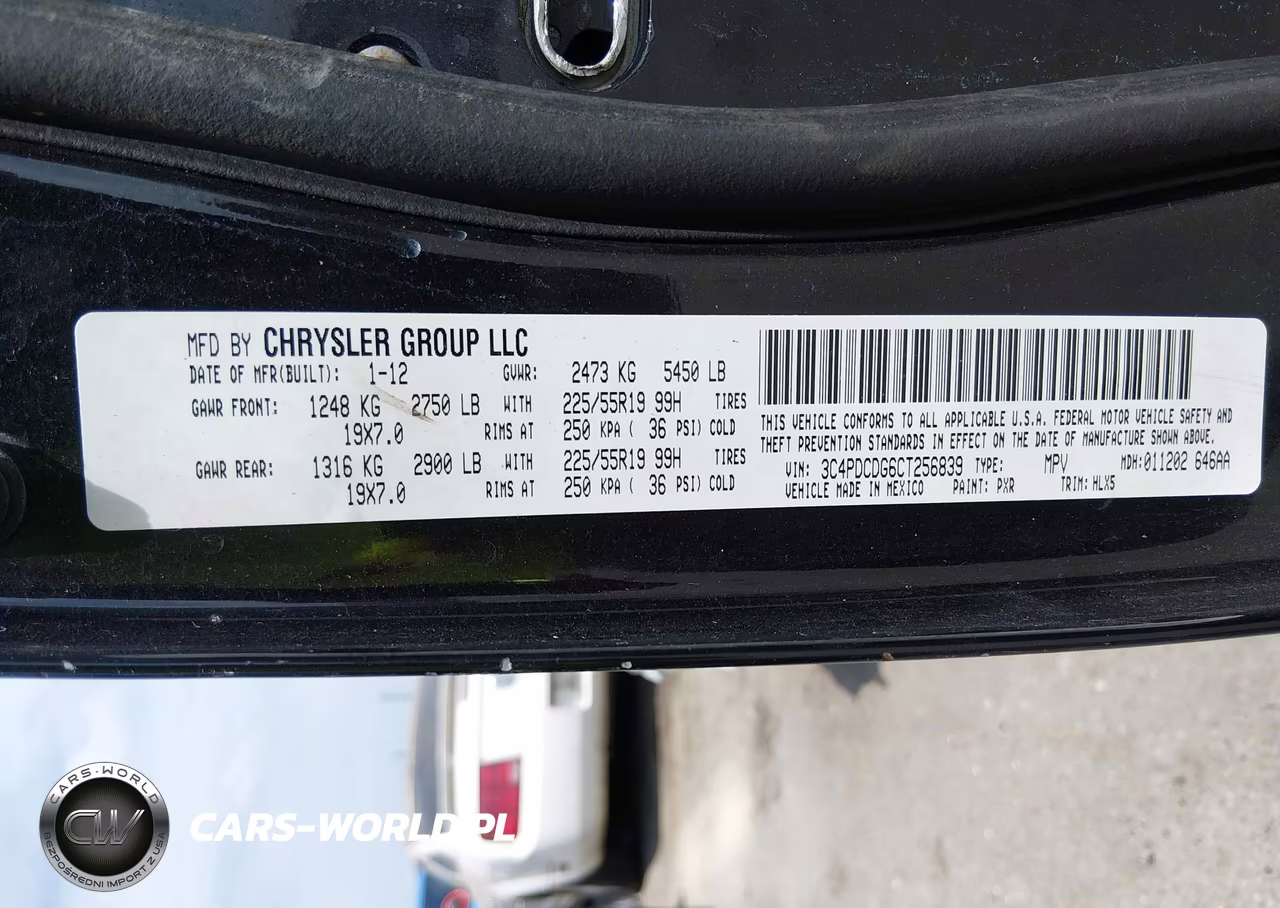 2012 Dodge Journey Crew VIN:3C4PDCDG6CT256839 - 9