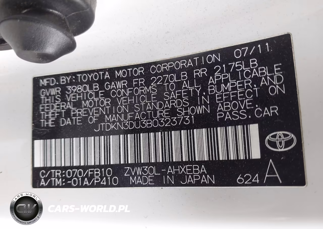 2011 Toyota Prius Three VIN:JTDKN3DU3B0323731 - 9