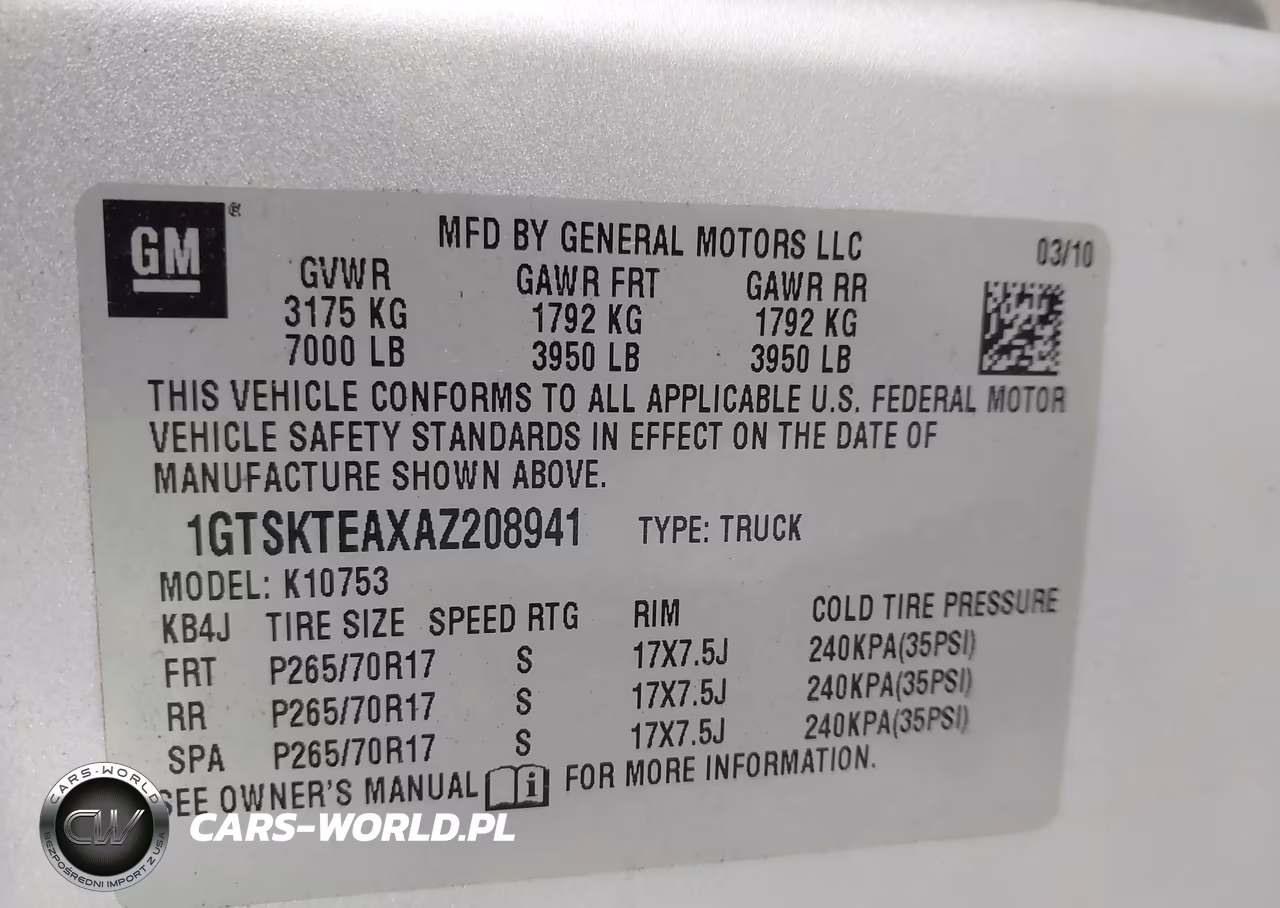 2010 GMC Sierra 1500 Work Truck VIN:1GTSKTEAXAZ208941 - 9