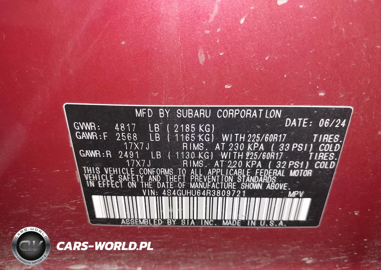 2024 Subaru Crosstrek Wilderness VIN:4S4GUHU64R3809721 - 9
