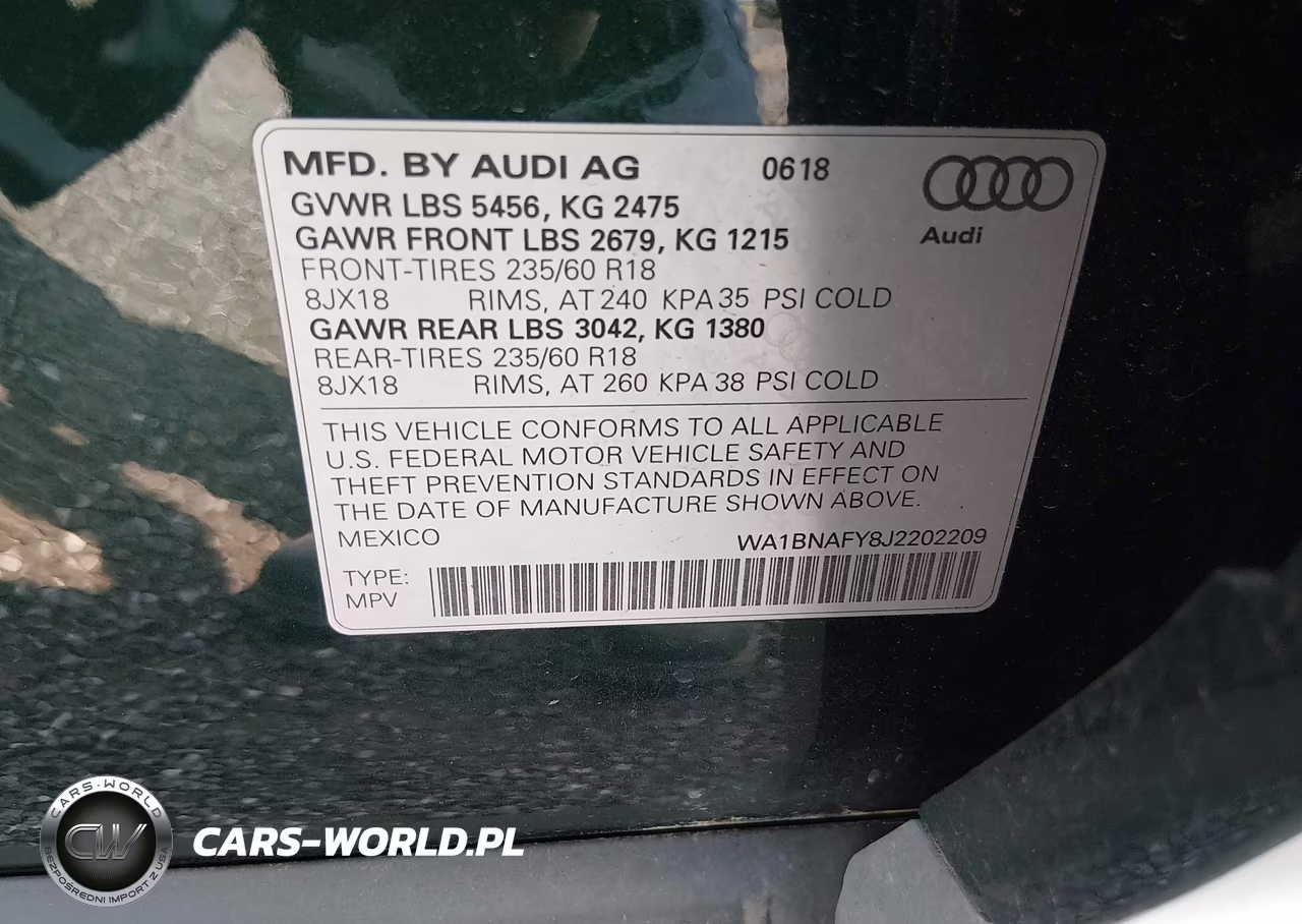 2018 Audi Q5 2.0T Premium-2.0T Tech Premium VIN:WA1BNAFY8J2202209 - 9