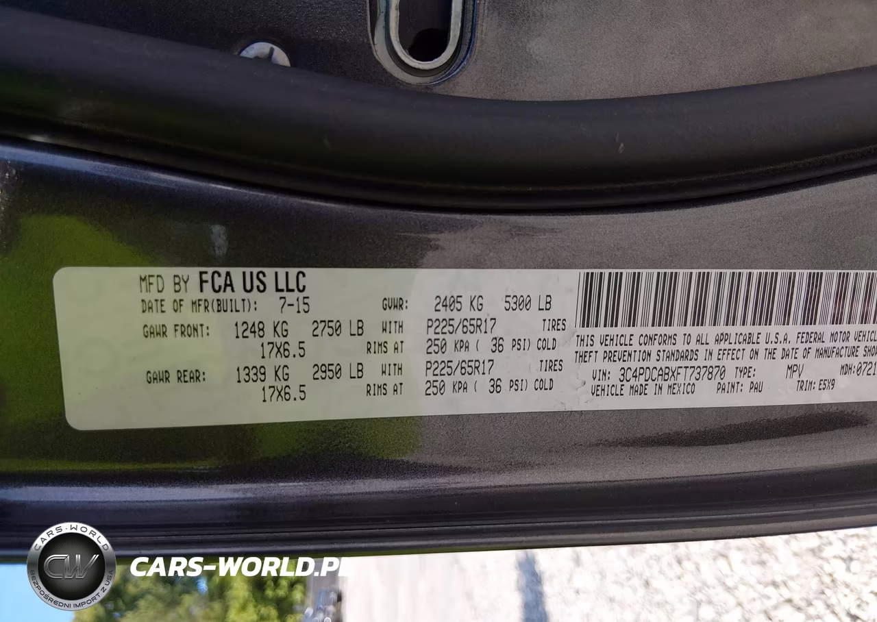 2015 Dodge Journey American Value Pkg VIN:3C4PDCABXFT737870 - 9