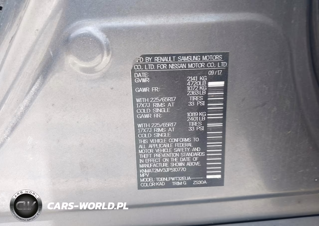 2018 Nissan Rogue S VIN:KNMAT2MV3JP510770 - 9