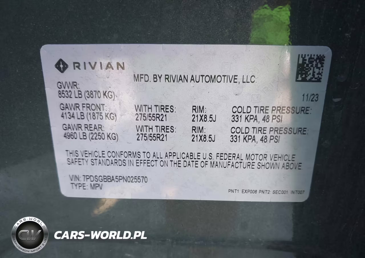 2023 Rivian R1S Adventure-Adventure Dual Motor Max Pack-Adventure Dual Motor Perf Max Pack VIN:7PDSGBBA5PN025570 - 9
